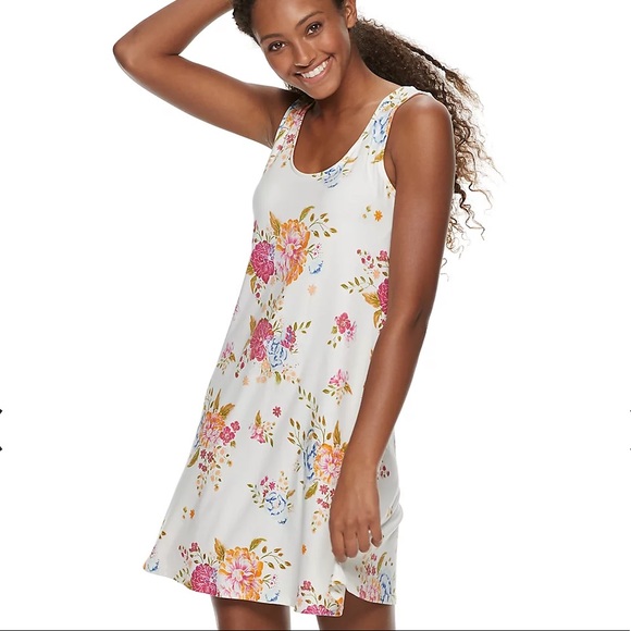 Mudd Dresses & Skirts - Mudd Juniors Bareback Floral Sleeveless Mini Tank Dress Medium